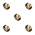 thumbnail image 1 of Qarigey Anillos para parejas Unisex de acero inoxidable, joyería sencilla para novia, portátil, esposa, marido, regalos, accesorios, tamaño Type2 NO2, 1 of 6