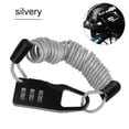 thumbnail image 3 of Candado para casco WEST BIKING Bicicleta Motocicleta Combinación de 3 dígitos Plata JShteea Accesorios para bicicletas, 3 of 6