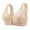 Apricot, variant on Front Button Breathable Skin Friendly Cotton Bra, Front-Closure Farasncred Bra,Push Up U-Shaped Back Bras