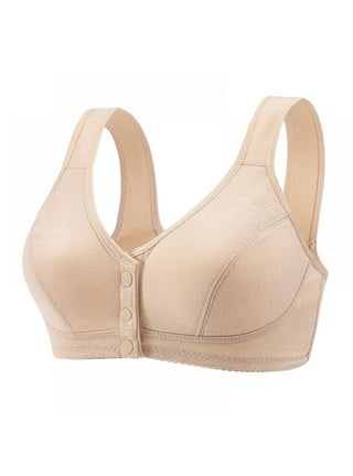 Front Closure Lace Bras for Women Post Surgery Bra Wide Back Smoothing Bra