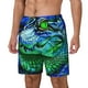 thumbnail image 1 of Fotbe Colorful Stained Glass Crocodile Traje de Baño para Hombre – Shorts de Natación de Secado Rápido con Forro y Bolsillos-3X-Large, 1 of 6