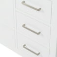thumbnail image 4 of Ariel Cambridge 43 In. Left Offset Oval Sink Vanity With White Quartz Countertop In White, 4 of 10