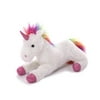 Plushland Fluffy Plush Rainbow Unicorn Stuffed Animal Toy 14 Inches - Cuddly Autism ADHD Soft Magical Gifts Present Birthday Love Girlfriend Pal Buddies Friendship