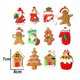 thumbnail image 2 of Adornos de hombre de jengibre compatibles con el árbol de Navidad. Figuras de jengibre de plástico variadas. Adornos compatibles con la decoración colgante del árbol de Navidad., 2 of 5