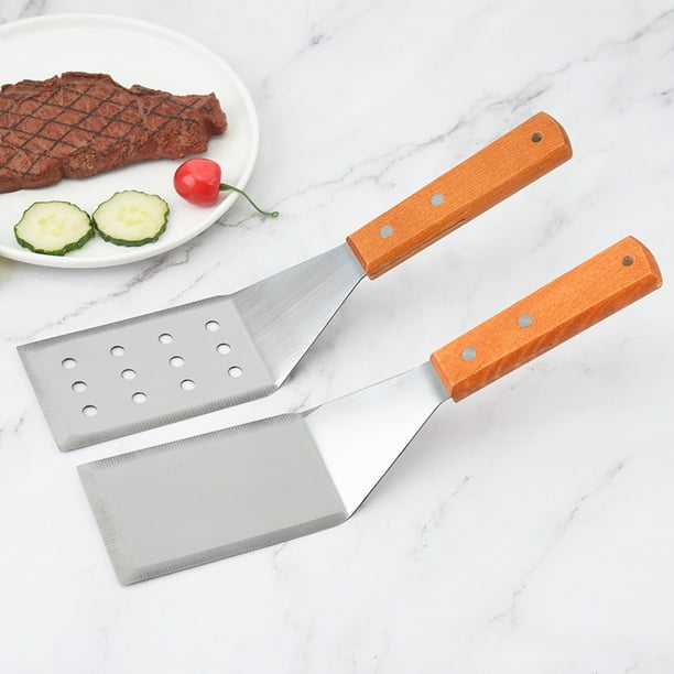 Metal Spatula Set Griddle Long Spatula Teppanyaki spatulas