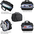 thumbnail image 4 of KROSER 17.3" Premium Canvas Laptop Messenger Bag - Black, 1-Piece, 4 of 8