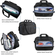 KROSER 17.3 Premium Canvas Laptop Messenger Bag - Black, 1-Piece