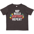 thumbnail image 3 of Inktastic Nap Build Destroy Repeat with Colorful Building Blocks Boys or Girls Toddler T-Shirt, 3 of 5