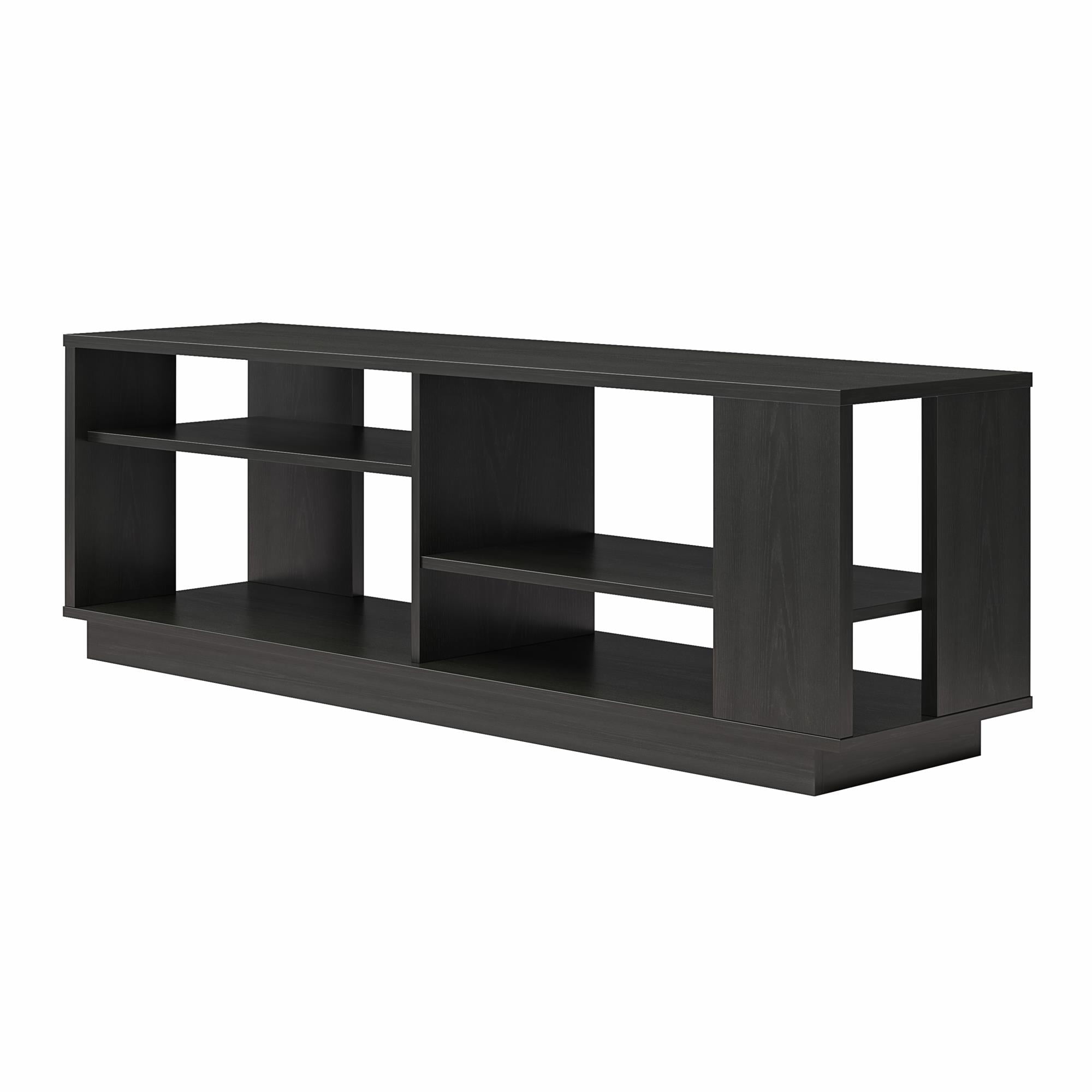 Ameriwood Home Glenvale Contemporary TV Stand for TVs up to 60", Black Oak