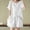 White plus size shorts set a1, variant on Cagogo Women Plus Size 2 Piece Shorts Set Round Neck Short Sleeve Tshirt Elastic Waisted Shorts Casual Summer Travel Outfits Loose Solid Matching Lounge Set Airport Clothes, Yellow M