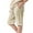 Beige, variant on CPNG Girls Bermuda Shorts Knee Length Cotton Linen Straight Wide Leg Long Shorts Solid Drawstring Elastic Waist Short Casual Summer each Shorts with Pockets (4-5 Years, Beige)