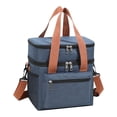 thumbnail image 1 of Portable Insulated Lunch Bag With Shoulder Strap Large Capacity For Picnics & Meals Women's Lunch Bag Purse Small Lunch Womens Lunch Bag with Cup Holder Womens Lunch Bags for Work with Containers, 1 of 3