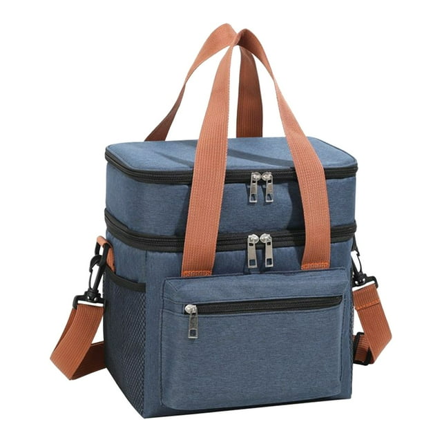 Portable Insulated Lunch Bag with Shoulder Strap Large Capacity Perfect for Picnics & Meals