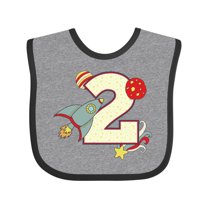 Inktastic 2nd Birthday Outer Space Theme Boys or Girls Baby Bib