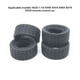 thumbnail image 2 of Rueda de llanta de plástico de la piel del neumático del modelo 1/18 Control remoto Accesorios para automóviles Reemplazo para WLTOYS A949 A959 A969 A979 K929 4pcs Inevent FN001326-00, 2 of 6