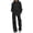 Black, variant on Women Solid Loungewear 2 Piece Set, Crew Neck Loose Sweatshirt & Elastic Drawstring Wide Leg Pants Relaxed Home Wear True To Size
