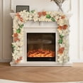 thumbnail image 6 of Eoozwa Fall Maple Leaf Garland 68.9" Fall Artificial Garlands White Pumpkins Vines Decorations for Home Outdoor Thanksgiving Fireplace, 6 of 6