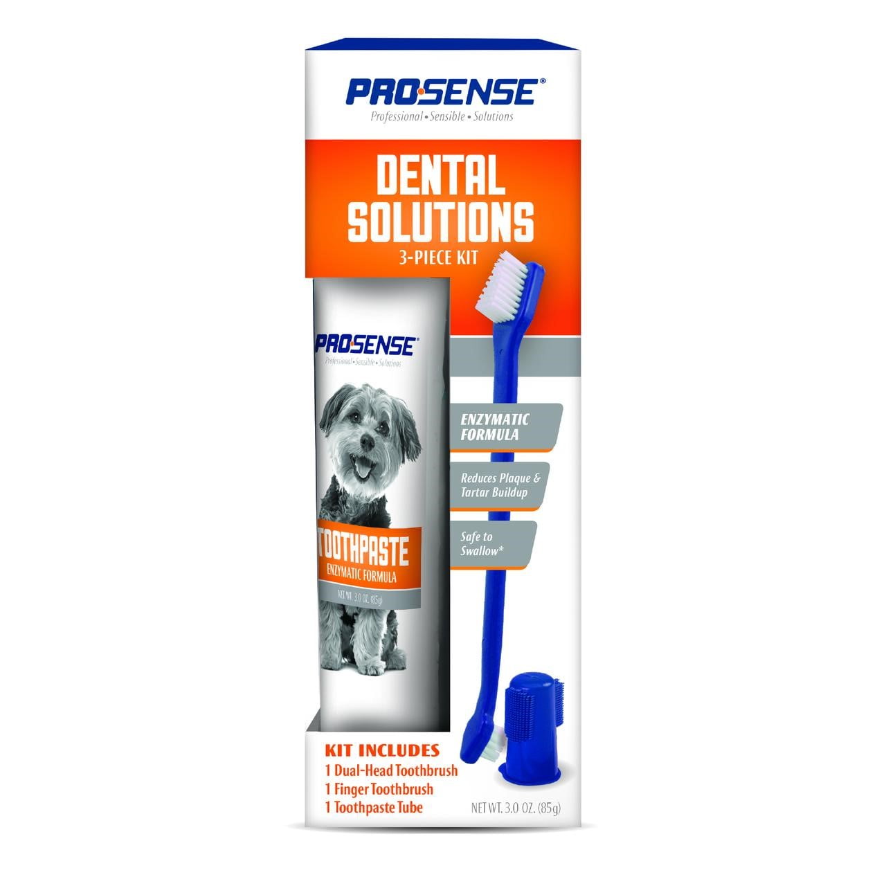 ProSense Dental Solutions For Dogs, Enzymatic Formula, 3Piece Kit