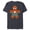 Navy Heather, variant on Marvel Spider-Man Toon Holiday Gingerbread Man Cookie - Short Sleeve Blended T-Shirt for Adults - Customized-Black