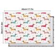 thumbnail image 6 of Colorful Funny Dachshund Summer Placemats Table Placemats Set Of 4-Linen Kitchen Washable Placemats Table Mats 11.8"x17.7"Non-Slip Heat Resistant, 6 of 6