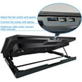 thumbnail image 4 of Laptop Cooling pad Cooler Stand Fan for 11-15.6 Inch Gaming Notebooks, 2 Turbine Fans,4 Angle Adjustable (Black), 4 of 4