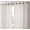 Ivory, variant on THD Harley Faux Linen Textured Semi Sheer Sun Light Filtering Window Grommet Curtain Panels, Set of 2 Panels