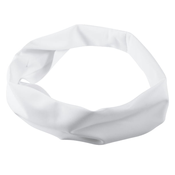 1 pieza de diademas deportivas para hombres y mujeres, bandas antideslizantes para el cabello, bandas para la cabeza para correr sudor para deportes de fitness, blanco