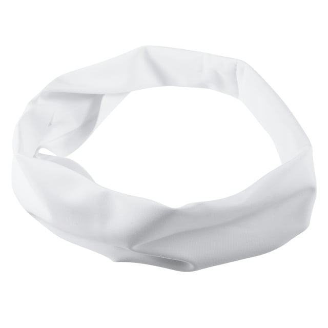 1 pieza de diademas deportivas para hombres y mujeres, bandas antideslizantes para el cabello, bandas para la cabeza para correr sudor para deportes de fitness, blanco