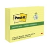 Post-it Lined Recycled Paper Greener Notes, 4 x 6 Inches, Canary Yellow, Pad of 100 Sheets, Pack of 12
