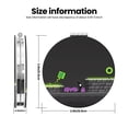 thumbnail image 3 of Saiise Geometry Dash Print Compact Mirror,Travel Makeup Mirror,Mini Mirror for Purse,Handbag,2.6 inch Small Folding Portable Handheld Mirror, 3 of 9