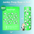 thumbnail image 2 of The Original Poop Bags® Handle Tie Dog Waste Bags, Snoopy Design, USDA Certified Biobased, Large Unscented Dog Poop Bags, 120 Count, 2 of 6
