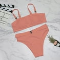 thumbnail image 6 of UTSJKR Womens High Waisted Bikini Sets Tummy Control Swimsuits Two Piece Sexy Bathing Suit Casual Loose Swimsuit Trendy Pink L, 6 of 9