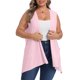 thumbnail image 2 of Sudaderas con capucha para mujer,Cárdigan sin mangas de talla grande, blusa de color liso con bolsillos, poliéster, ropa informal para mujer, sopatenor, 2 of 9