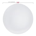 thumbnail image 6 of Smarty 7.5" White with Silver Rim Organic Round Disposable Plastic Salad Plates 120ct, 6 of 7
