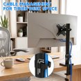 thumbnail image 6 of ﻿ TAVR Furniture Single Monitor Desk Mount Arm for 17-35 in Screens, Security Lock Freestanding Full-Motion Monitor Mount, 6 of 9