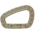 thumbnail image 3 of Tactical Carabiner Keychain 6 Pack - Hard Polymer, Lightweight Utility Hook Rings and Tactical Gear Clips - Hanging Carabiner Buckle for Backpacking, Camping, and Hiking, 3 of 4