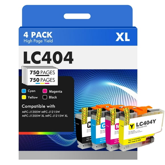 Cartuchos de tinta Toner Bank LC404XL LC404 para impresora Brother