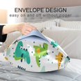 thumbnail image 5 of GZHJMY Funny Cartoon Dinosaur Satin Pillowcase for Hair and Skin Silk Pillowcase, Standard Size(20x26 inches) - Slip Cooling Satin Pillow Covers with Envelope Closure, 5 of 7