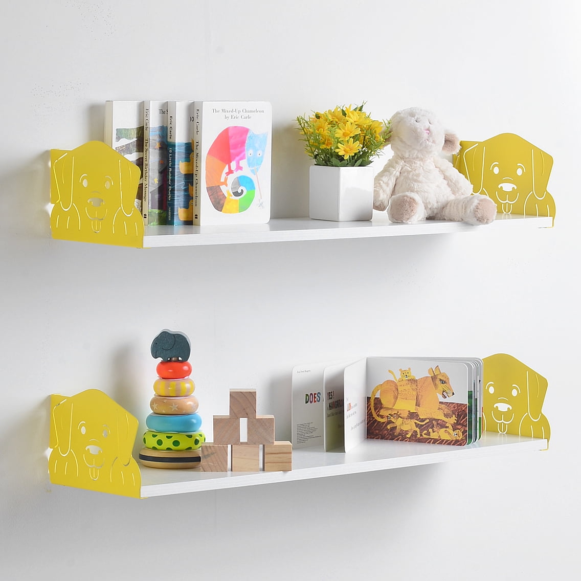 nursery wall shelves