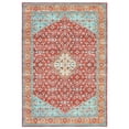 thumbnail image 7 of Tzou Persian Washable Rugs 8x10ft for Living Room(Red/Turquoise), 7 of 7