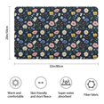 thumbnail image 3 of Pioneer Flower Floral Print Pattern Bathroom Rugs Mat, Non Slip Microfiber Bathroom Rug with Rubber Backing, Soft Mats for Bathroom Floor Tub Shower, 20"x32", 3 of 5