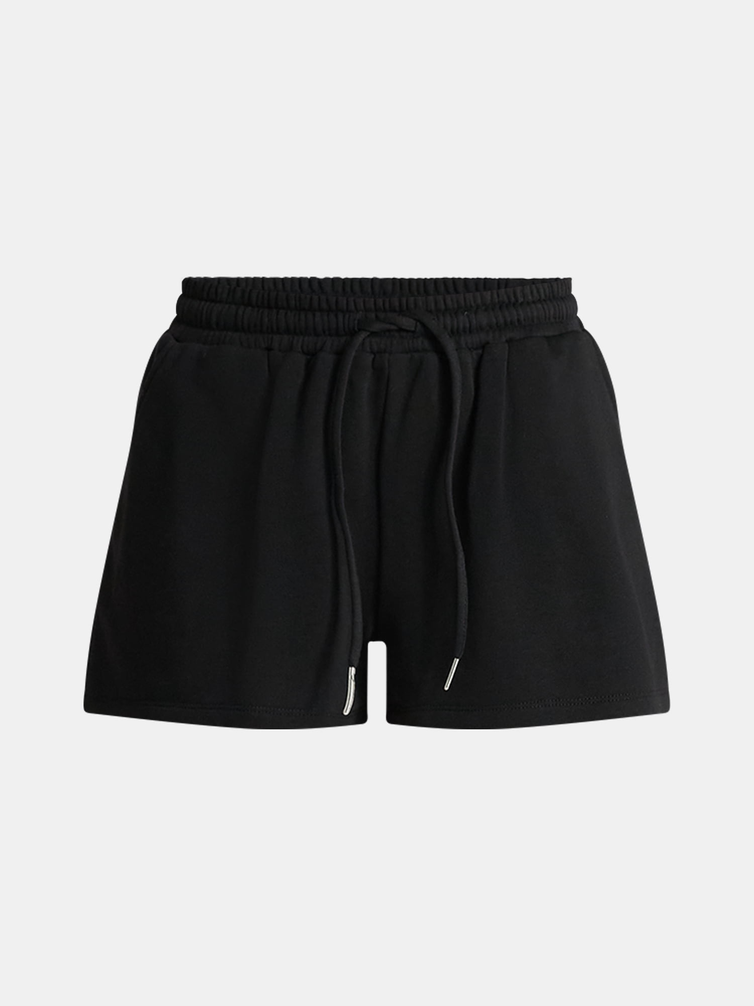 No Boundaries French Terry Tube Top and Shorts Set, 2-Piece, Women's