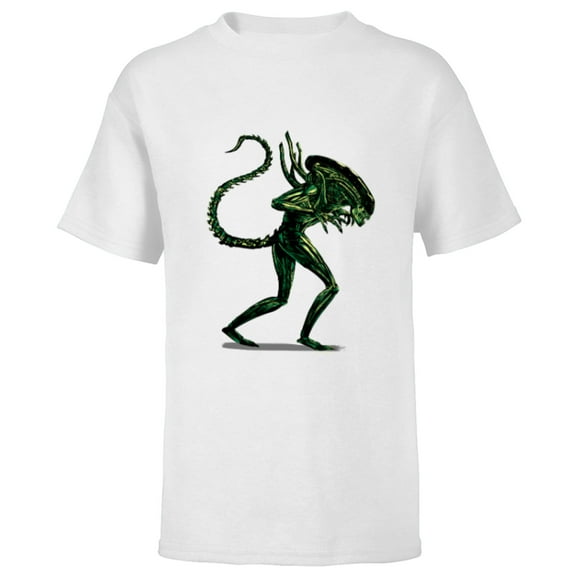 Alien 45th Anniversary Classic Xenomorph Graphic Novel Art - Short Sleeve T-Shirt for Kids - Customized-White