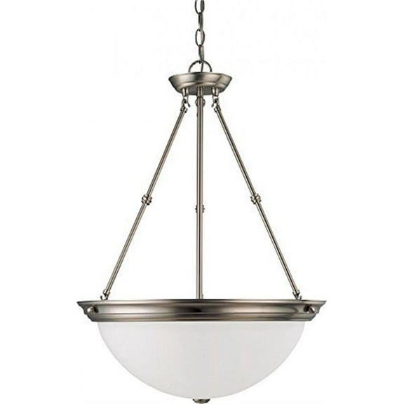 Nuvo 60-3248 - 3 Light 20" Pendant w/ Frosted White Glass