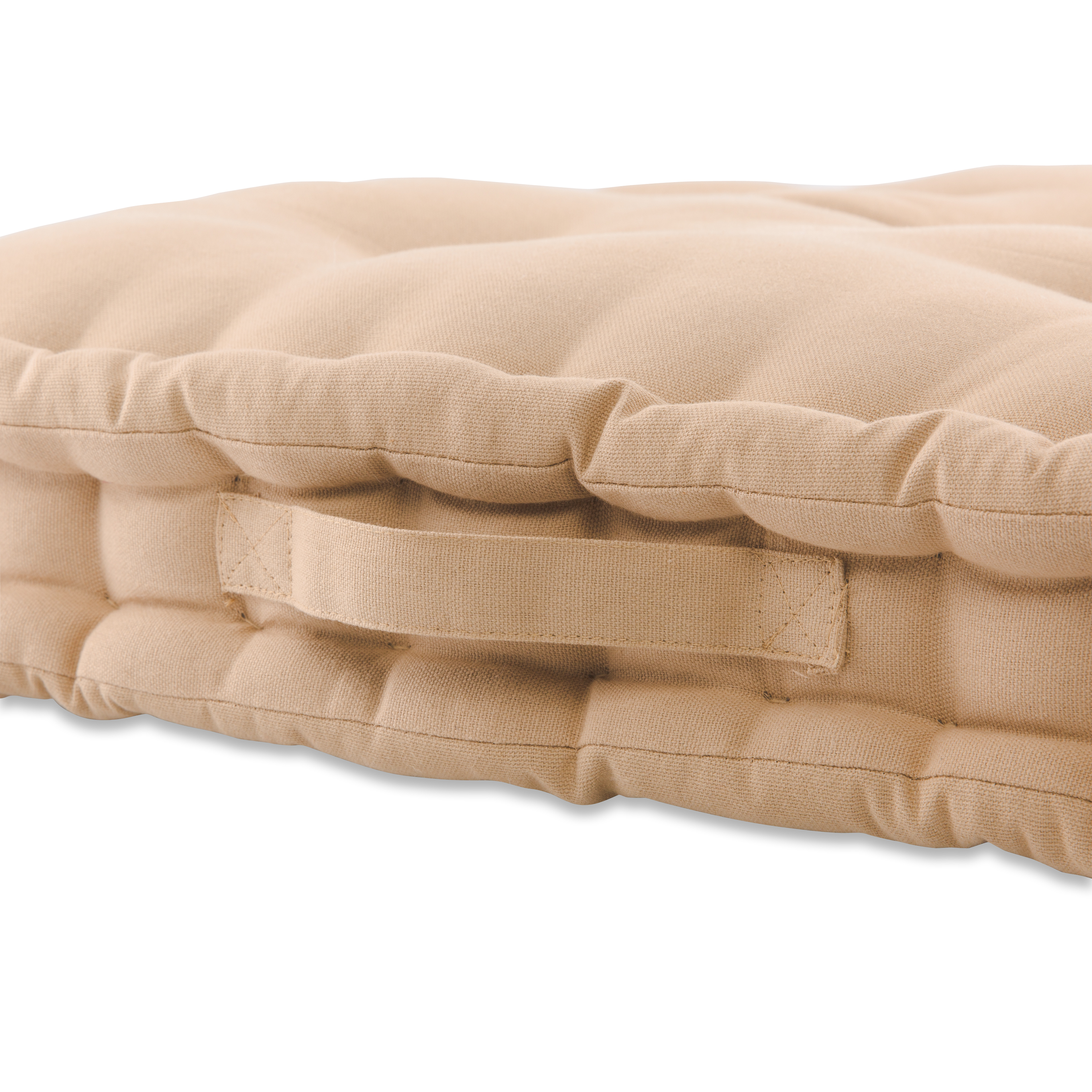 Better Homes & Gardens Tufted Square Floor Cushion, Size 24" x 24", Vanilla Bean - image 4 of 4