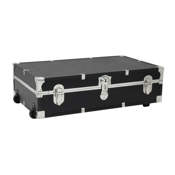 Seward Under the Bed 31" Trunk with Wheels & Lock, Black