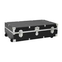 Seward Trunk Under Bed 31" Footlocker Trunk with Wheels