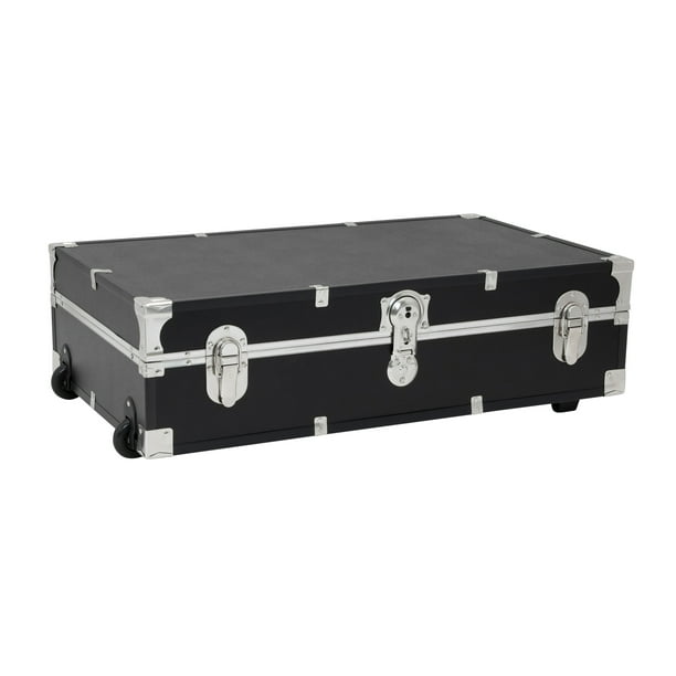 Seward Under the Bed 31" Trunk with Wheels & Lock, Black