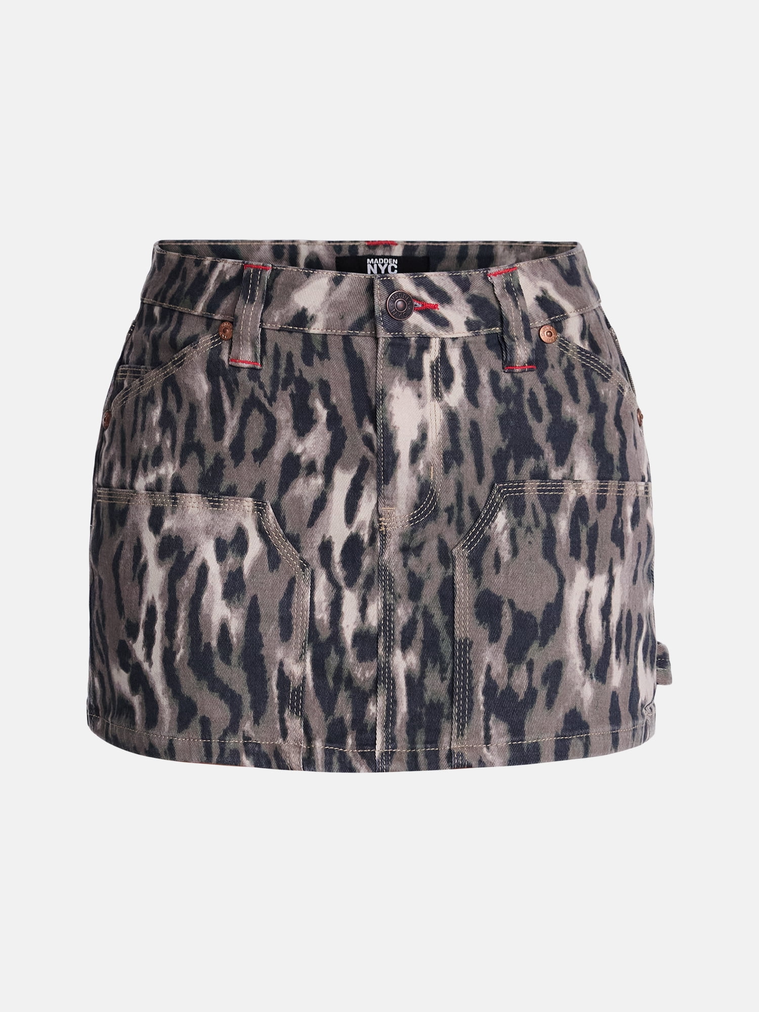 Madden NYC Women's Denim Micro Mini Cargo Skirt, Sizes XXS-XXL