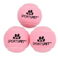 thumbnail image 2 of 3pk Medium Pink Tennis Balls Puppy Dog Chuck Fetch Play Time- 6.5cm, 2 of 3